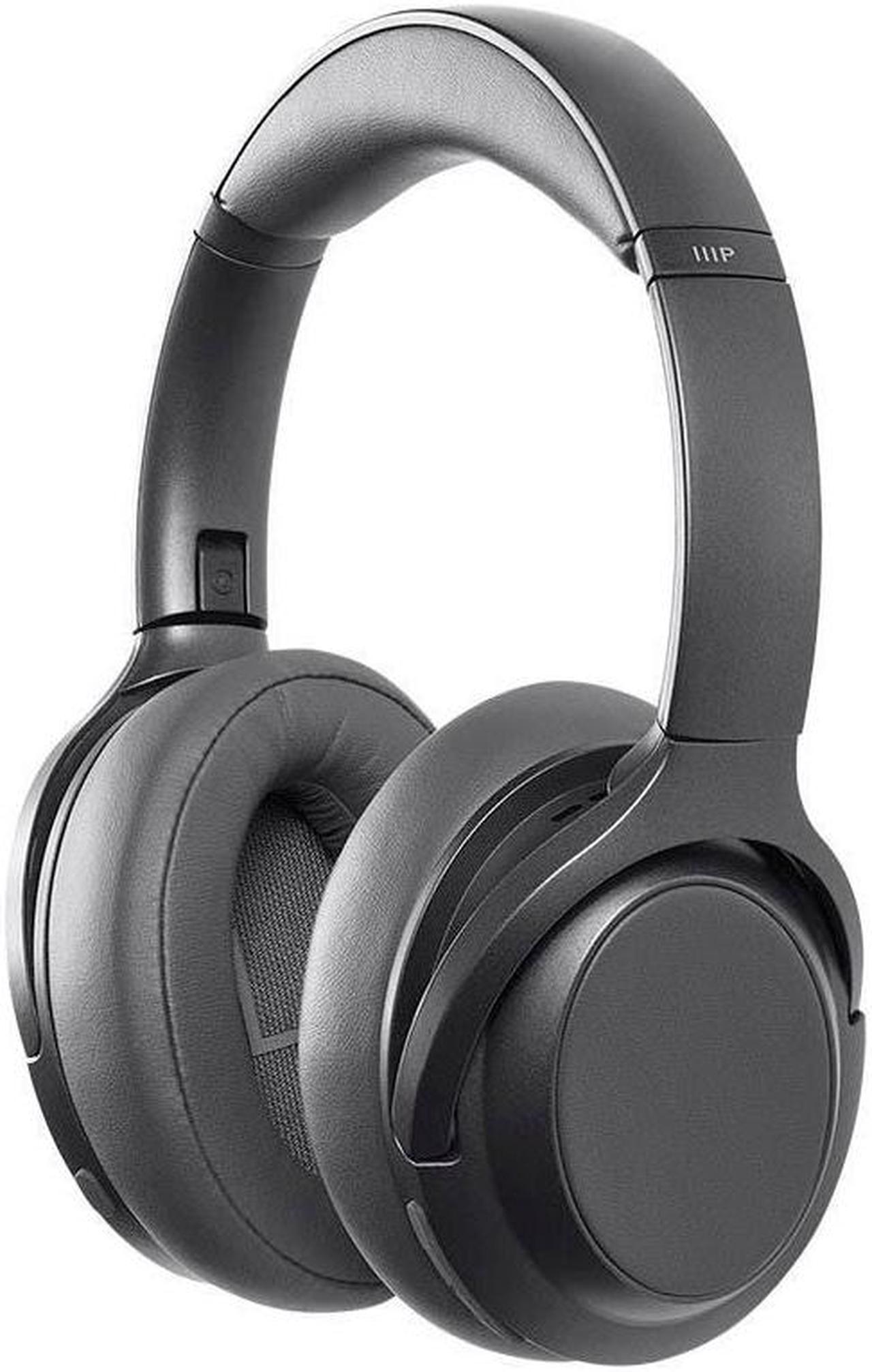 Monoprice BT-600ANC Bluetooth Over Ear Headphones with Active Noise Cancelling (ANC), Qualcomm aptX HD Audio, AAC, Touch Controls, 40hr Playtime