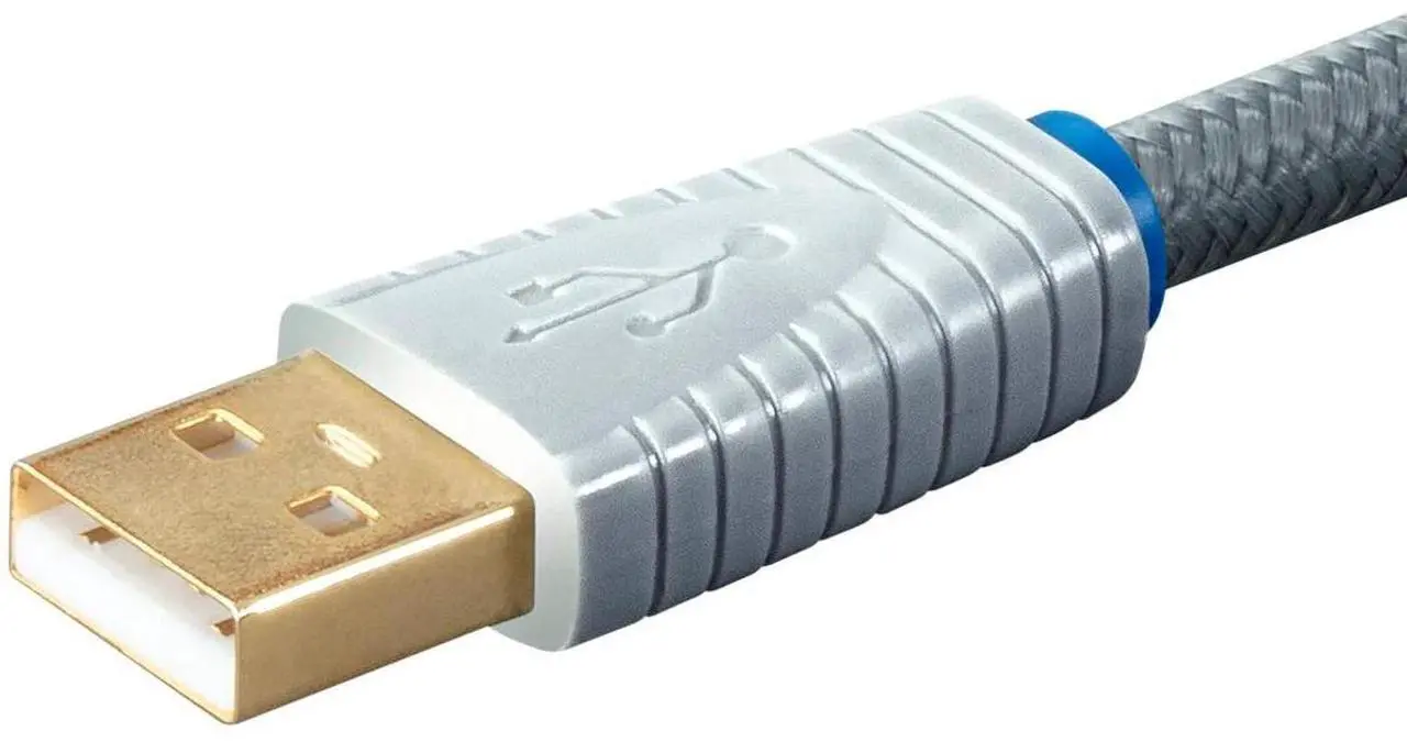 Alt view image 5 of 7 - Monolith USB Digital Audio cable - USB A to USB B - 2 Meter, 22AWg, Oxygen-Free copper, gold-Plated connectors