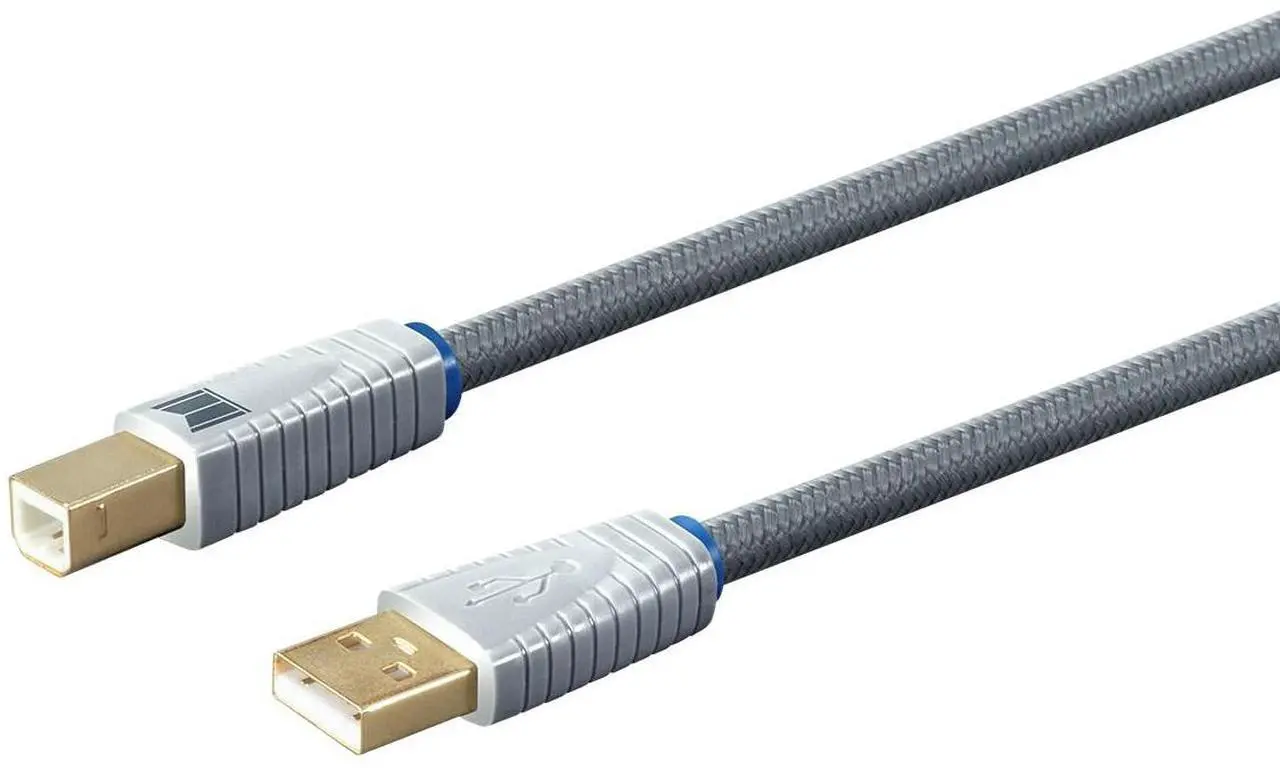 Alt view image 3 of 7 - Monolith USB Digital Audio cable - USB A to USB B - 2 Meter, 22AWg, Oxygen-Free copper, gold-Plated connectors