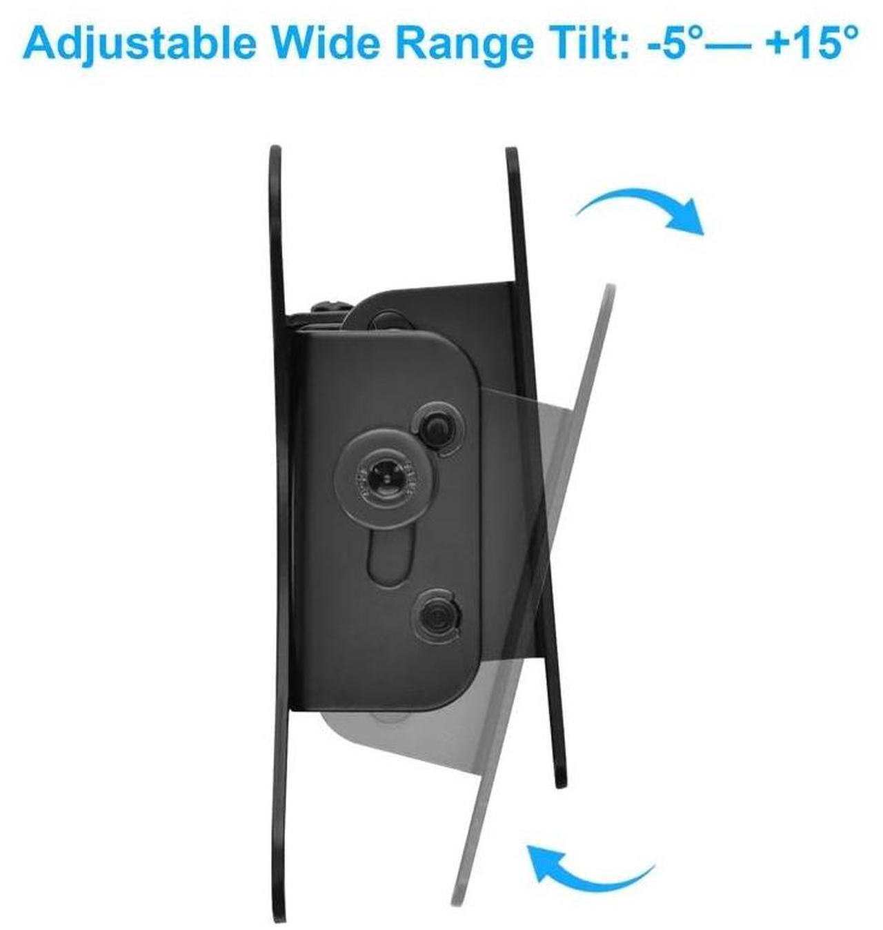 Alt view image 8 of 9 - Monoprice Tilt TV Wall Mount Bracket For TVs 10in to 26in | Max Weight 30lbs, VESA Patterns Up to 100x100, Concrete / Brick Only