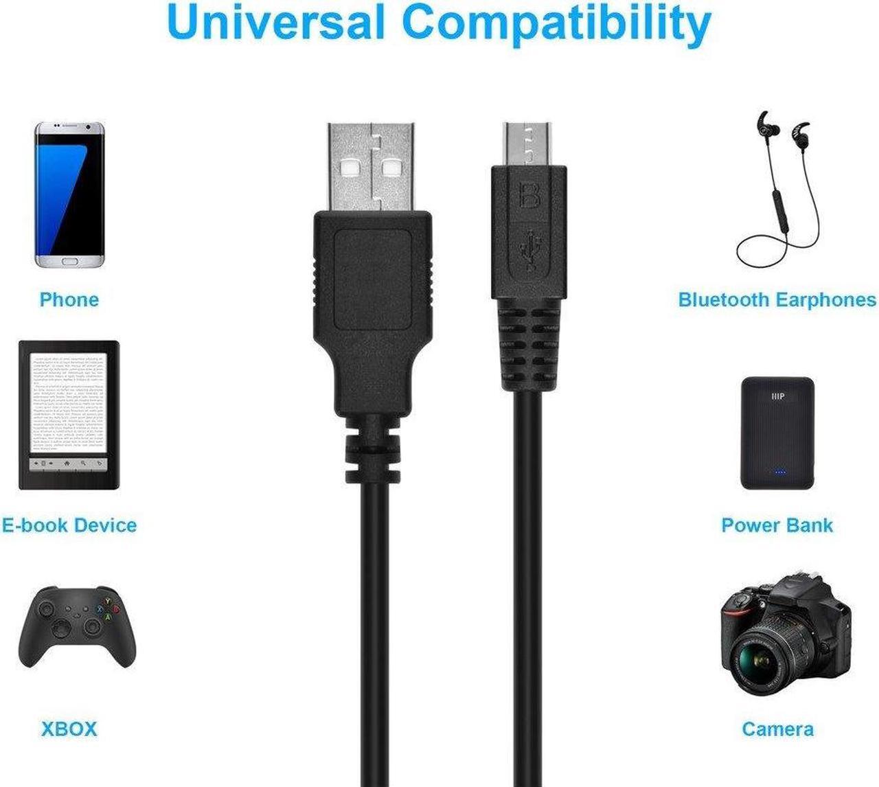 Alt view image 11 of 11 - Monoprice USB 2.0 Cable - 6 Feet - Micro USB / Micro-B 2.0 A Male to 5pin Male 28/28AWG Cable compatible with Samsung Galaxy , Note , Android, LG , HTC One,Nexus, Tablets and More!
