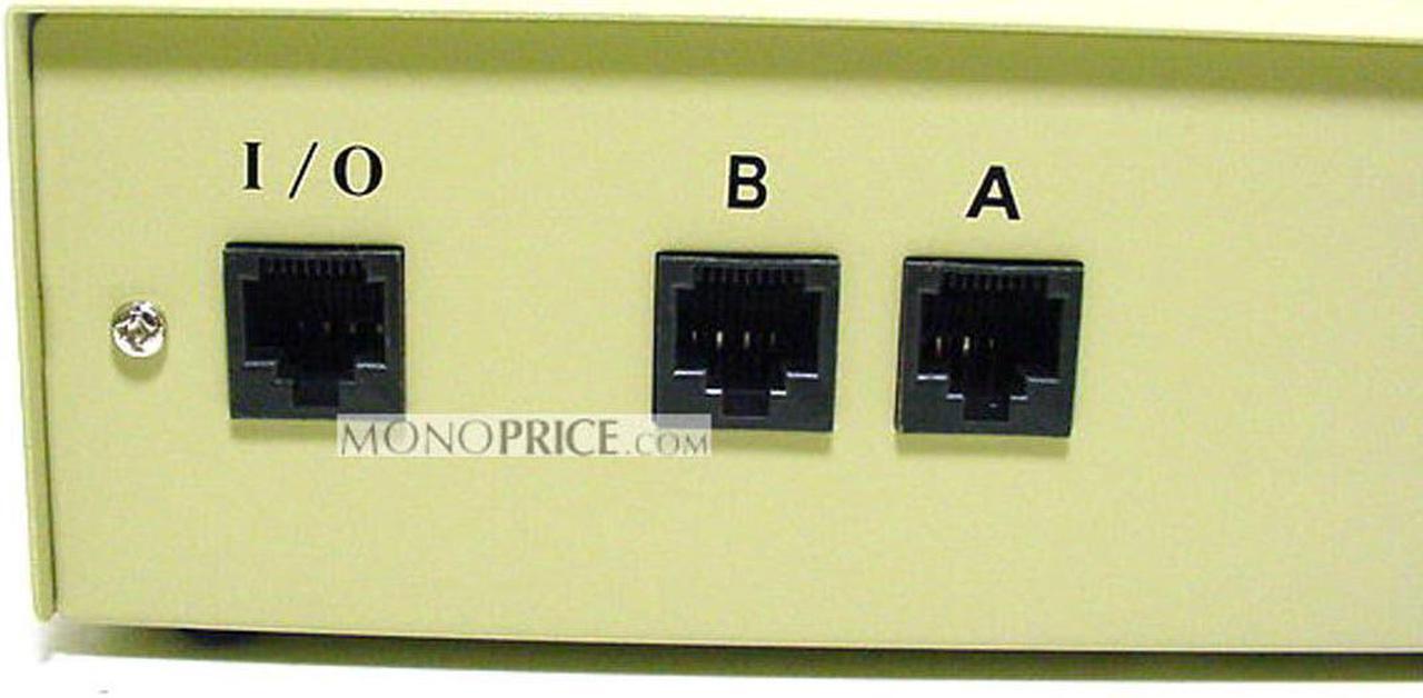 Alt view image 4 of 8 - Monoprice 2x1 RJ45 8P8C Manual Data Switch Box