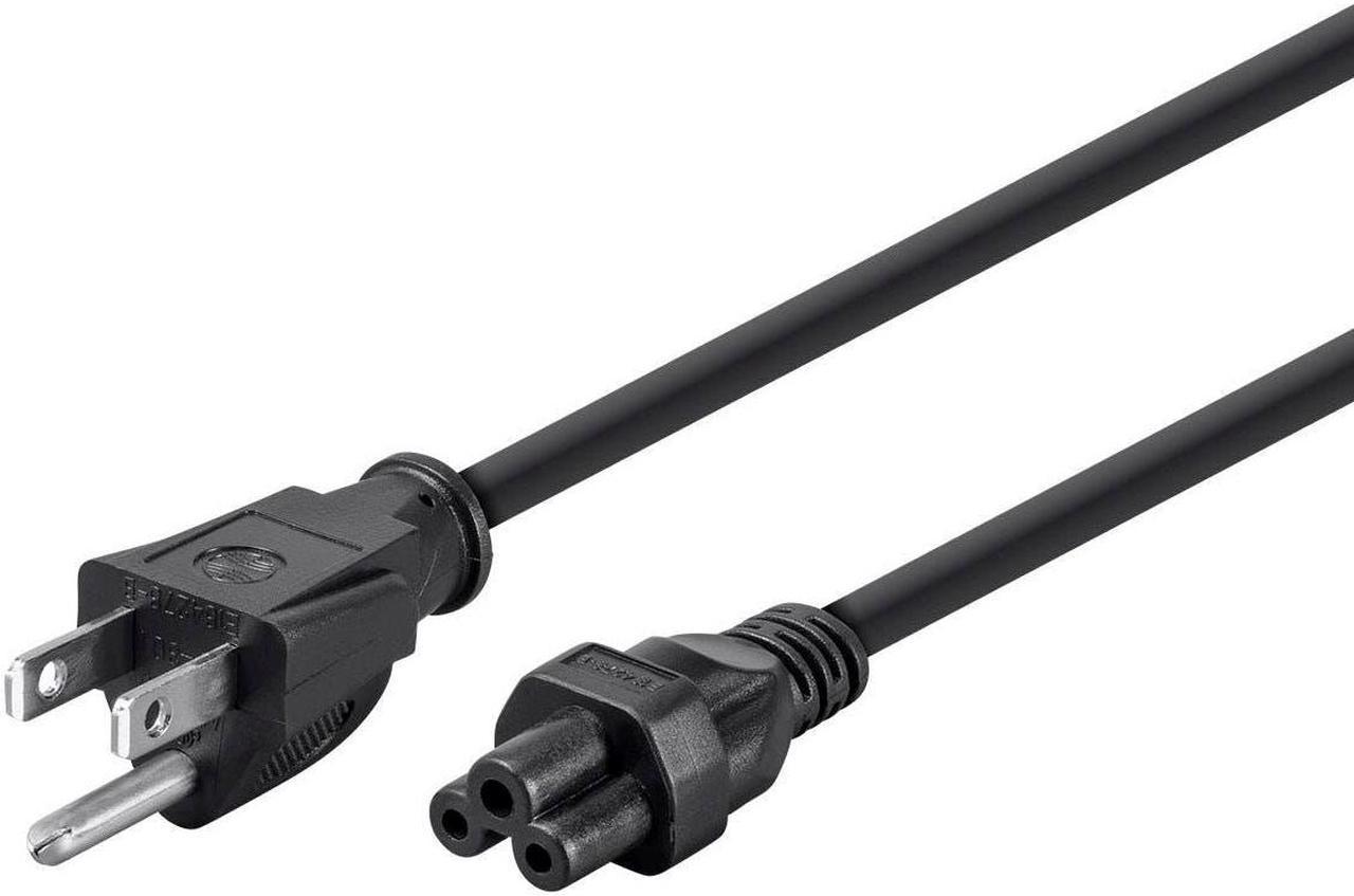 Monoprice Power Cord - 3 Feet - Black | NEMA 5-15P to IEC 60320 C5, 18AWG, 10A/1250W, 3-Prong