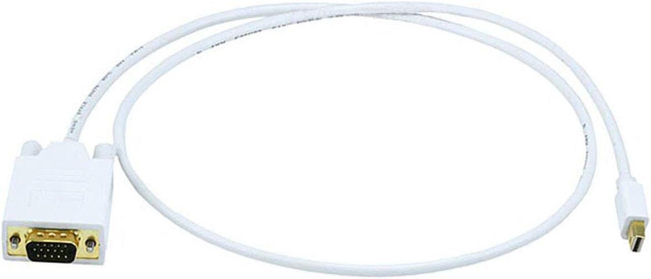 Monoprice 3Ft 32Awg Mini Displayport To Vga Cable - White