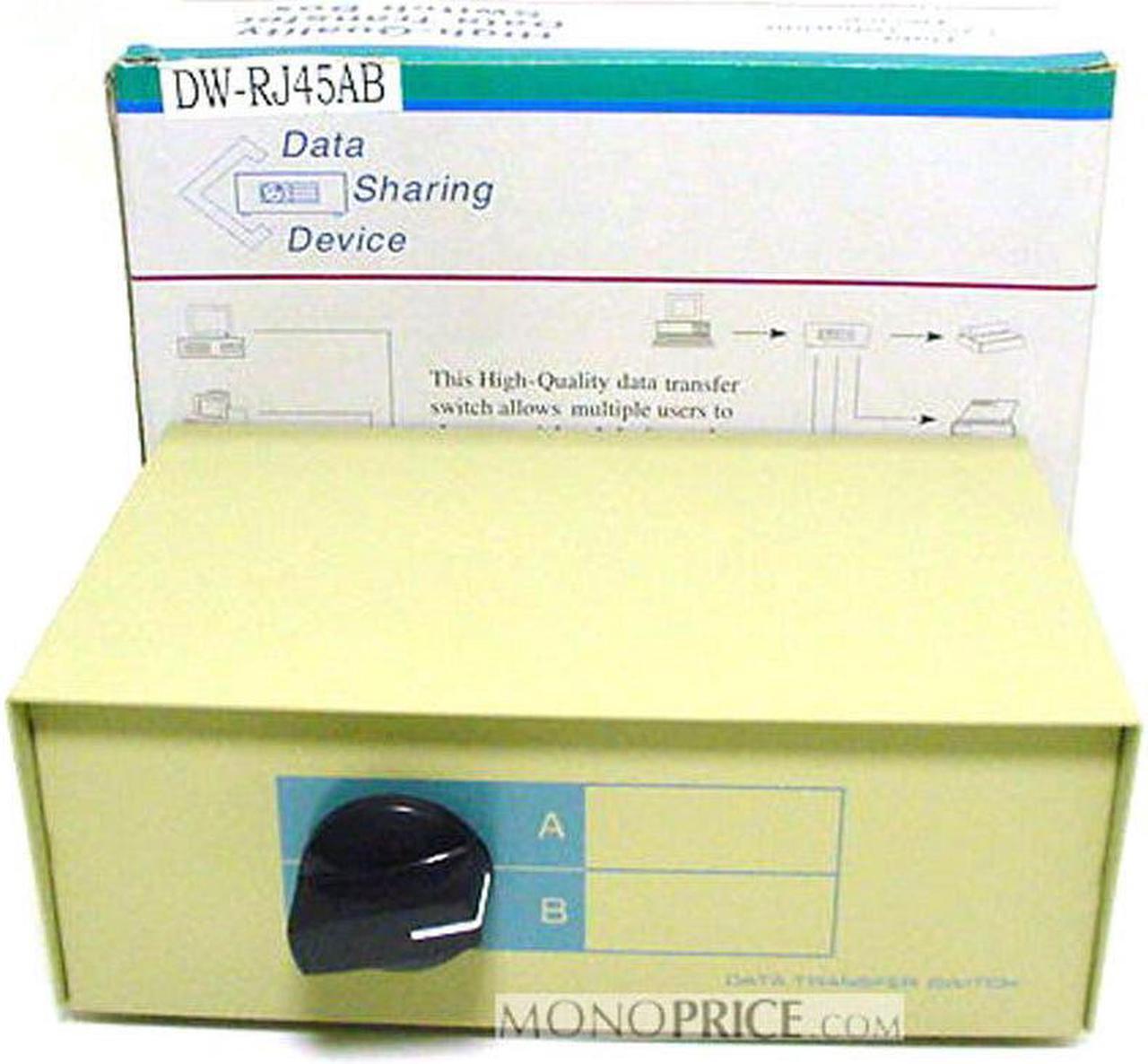 Alt view image 3 of 8 - Monoprice 2x1 RJ45 8P8C Manual Data Switch Box