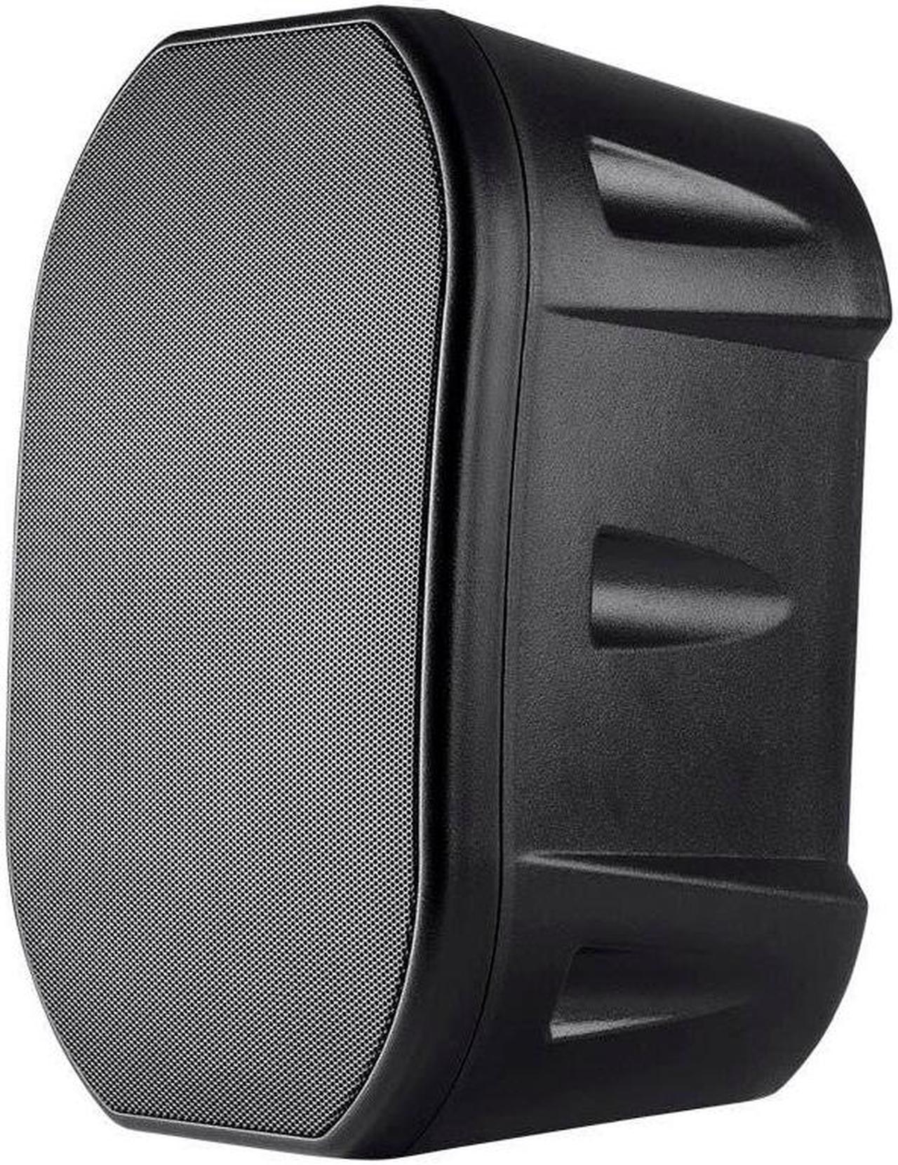 Monoprice 6.5-inch Weatherproof 2-Way Speakers with Wall Mount Bracket (Pair Black)