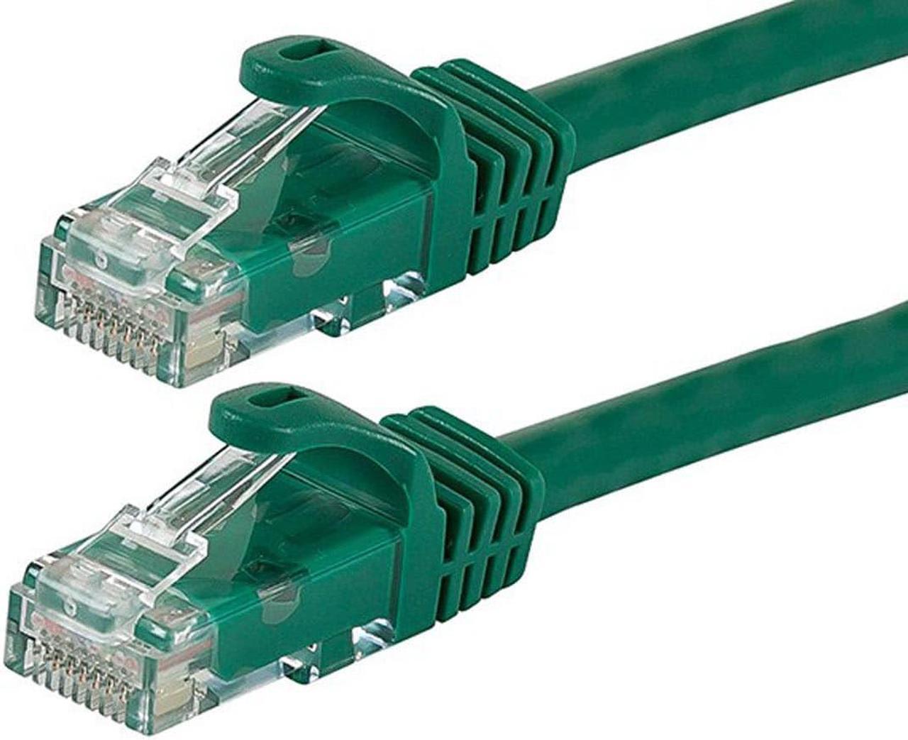 Monoprice Cat6 Ethernet Patch Cable - 10 Feet - Green | Network Internet Cord - RJ45, Stranded, 550Mhz, UTP, Pure Bare Copper Wire, 24AWG - Flexboot Series