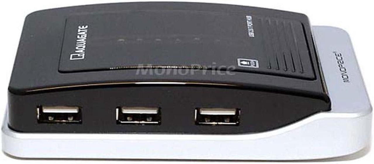 Monoprice USB 2.0 USB Hub, Number of Ports 7 Black  Plastic 5328