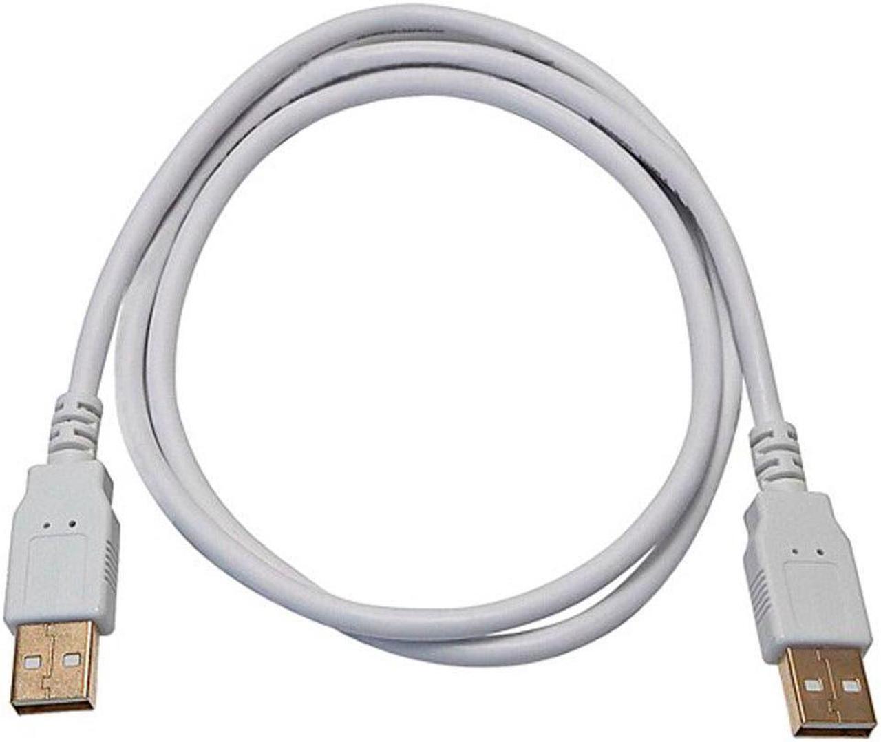 Main image of Monoprice USB 2.0 Cable - 3 Feet - White | USB Type-A Male to USB Type-A Male, 28/24AWG, Gold Plated, 480 Mbps