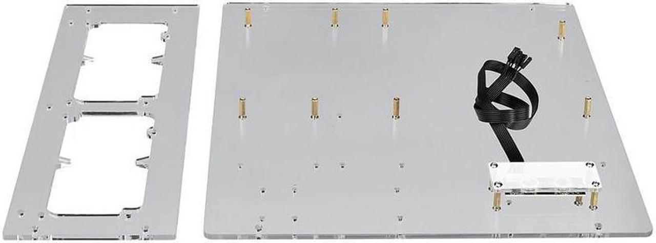 Alt view image 2 of 5 - Baseltek 6 GPU Aluminum Mining Rig Open Air Frame Case for Bitcoin Ethereum