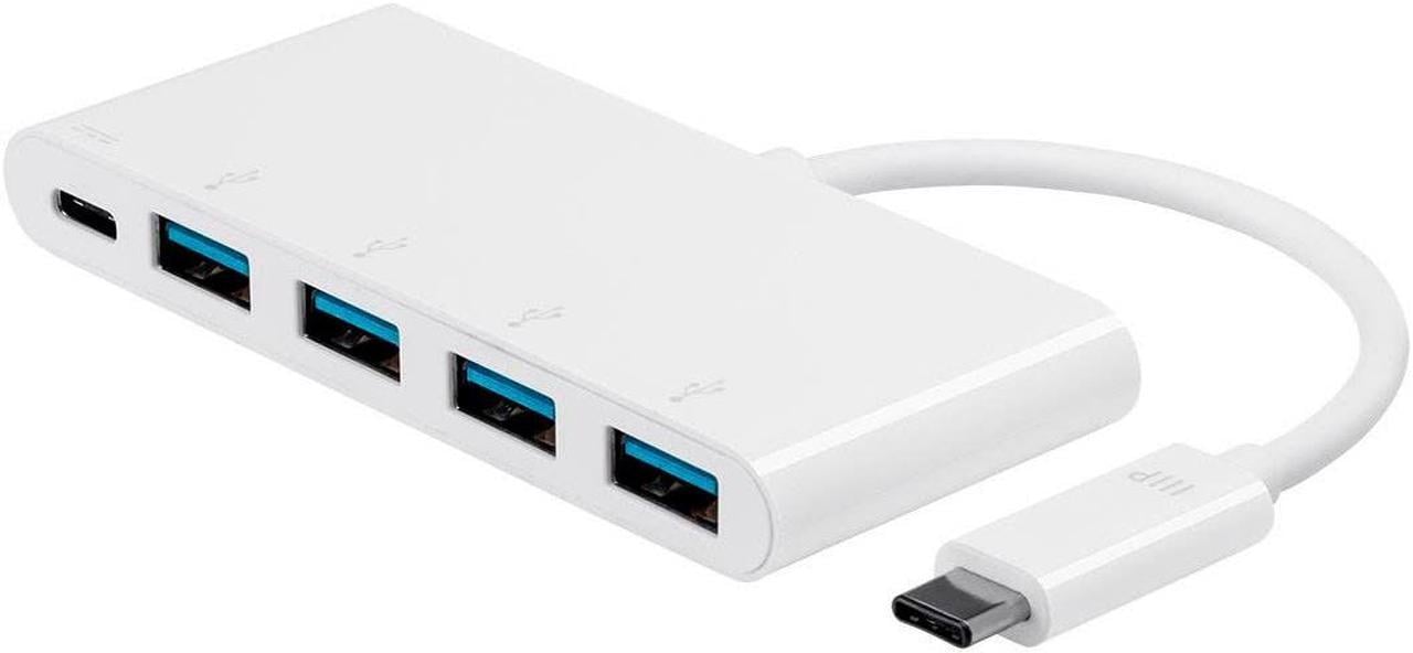 Monoprice USB-C to 4x USB-A 3.0 and USB-C (F) Adapter, Compatible With USB-C Equipped Laptops, Such As The Apple Macbook And Google Chromebook - Select Series