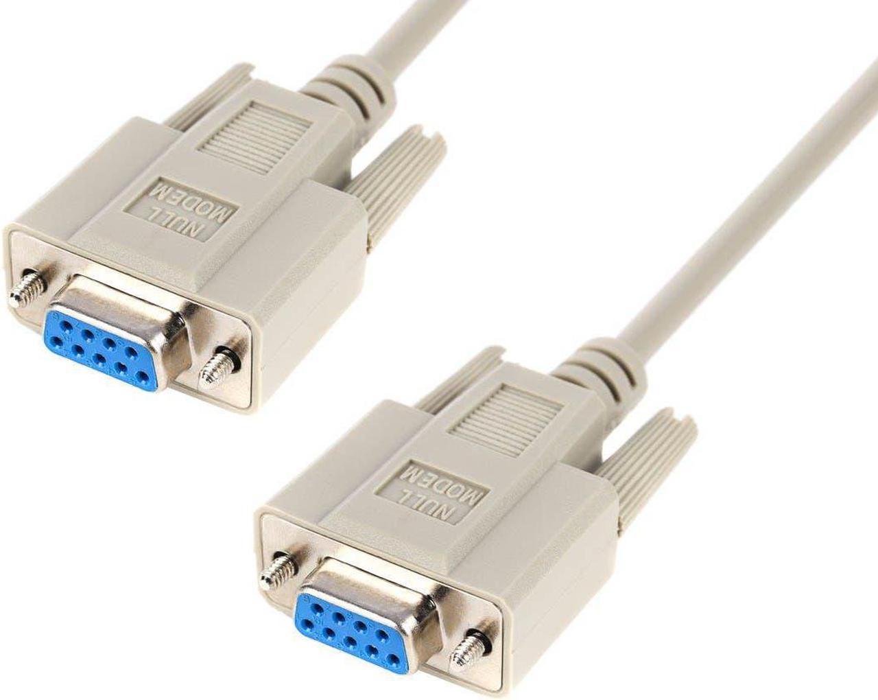 Monoprice 10ft Molded DB9 Female/Female Serial Cable