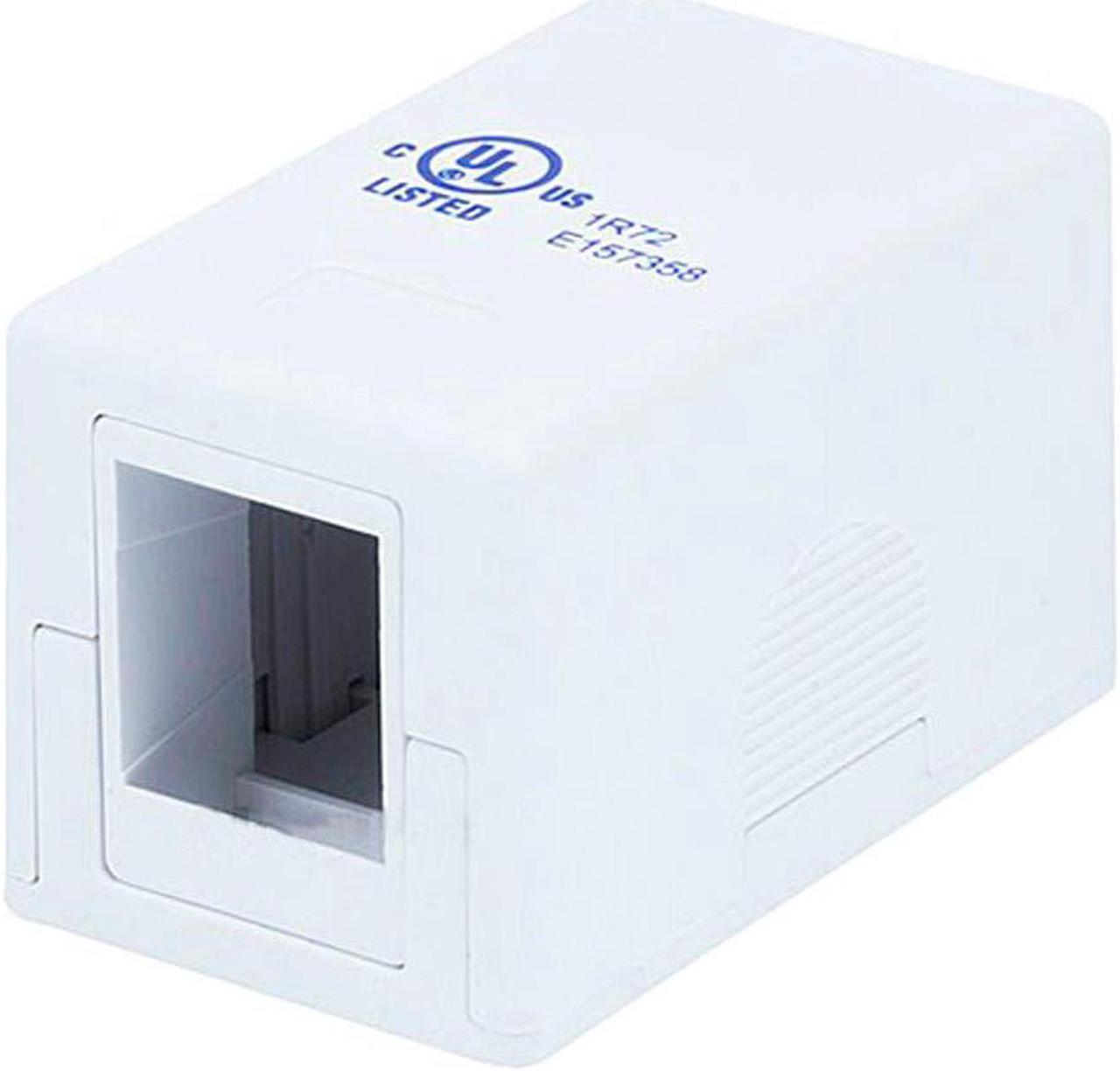 Monoprice 1-port Keystone Surface Mount Box - White