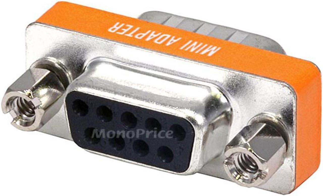 Monoprice DB9 Male/Female Mini Null Modem Adapter