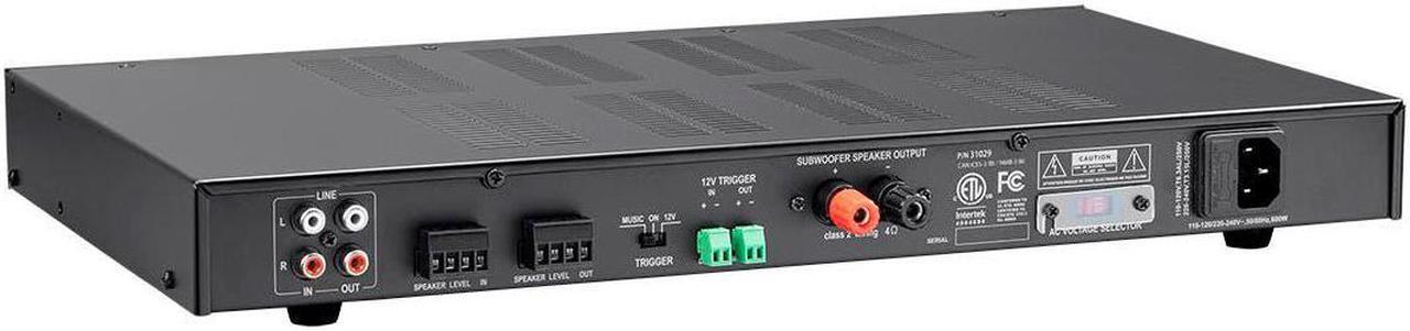 Alt view image 3 of 7 - Monoprice SWA-400 Subwoofer Amplifier - Black - 400 watt with DSP, Presets, Cool Class D Amps