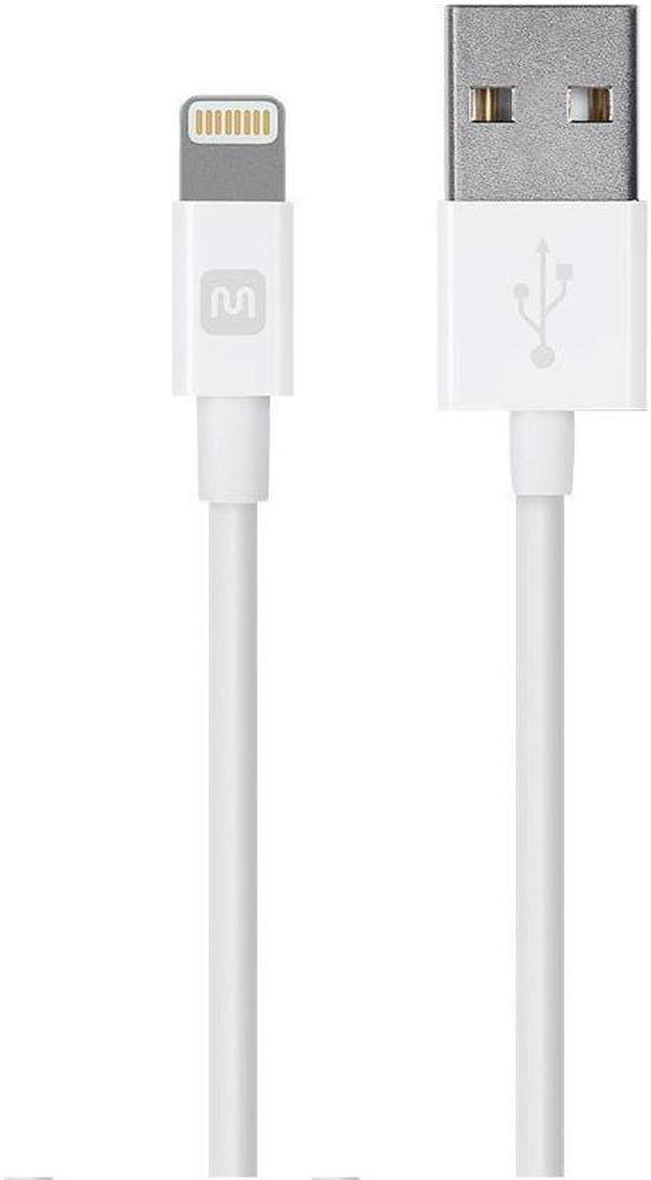 Monoprice Select Series MFi Certified Lightning to USB Charge and Sync Cable, 3ft White