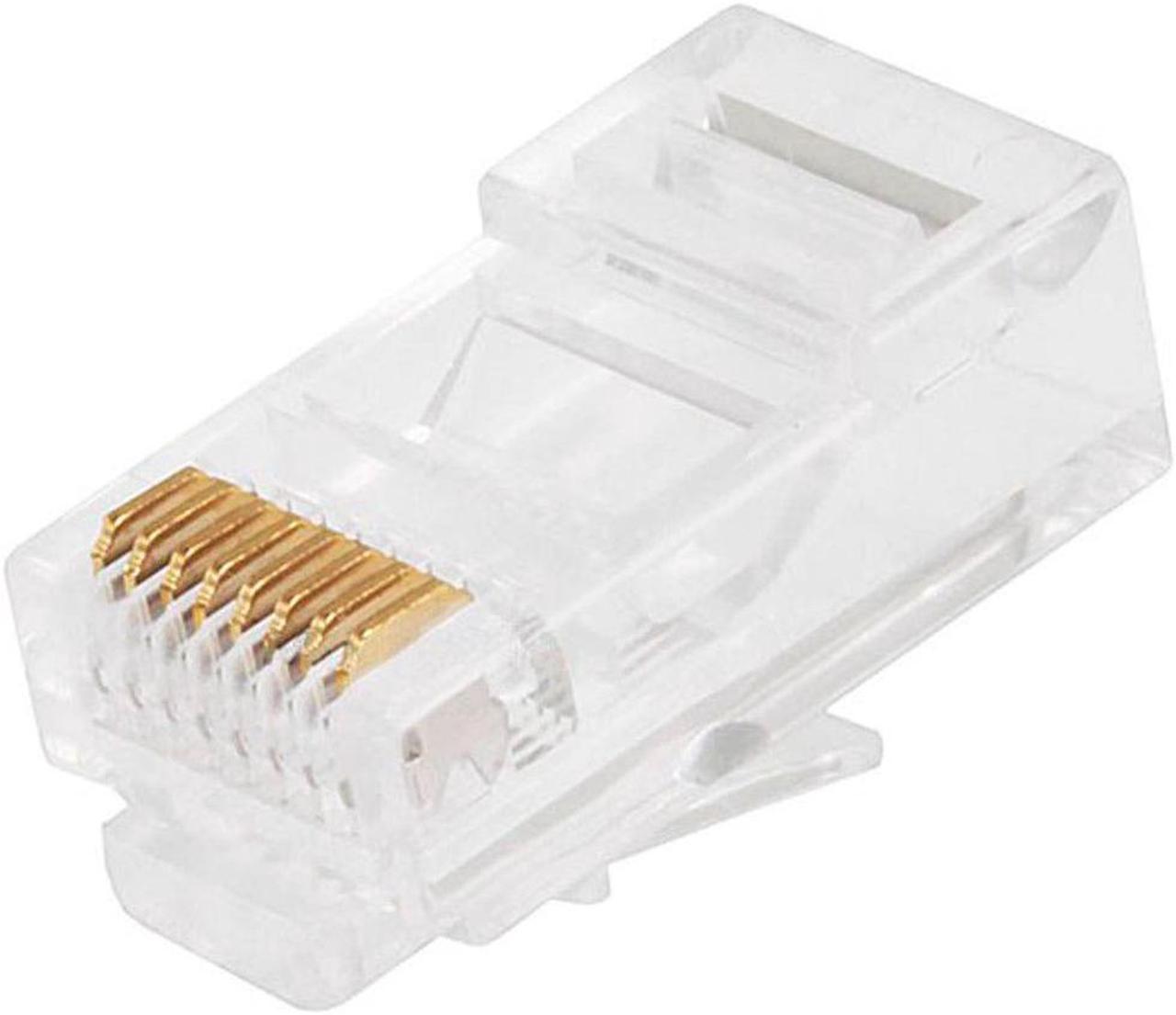 Monoprice Rj-45 Modular Plugs Rj45 - 100 Pack For Solid