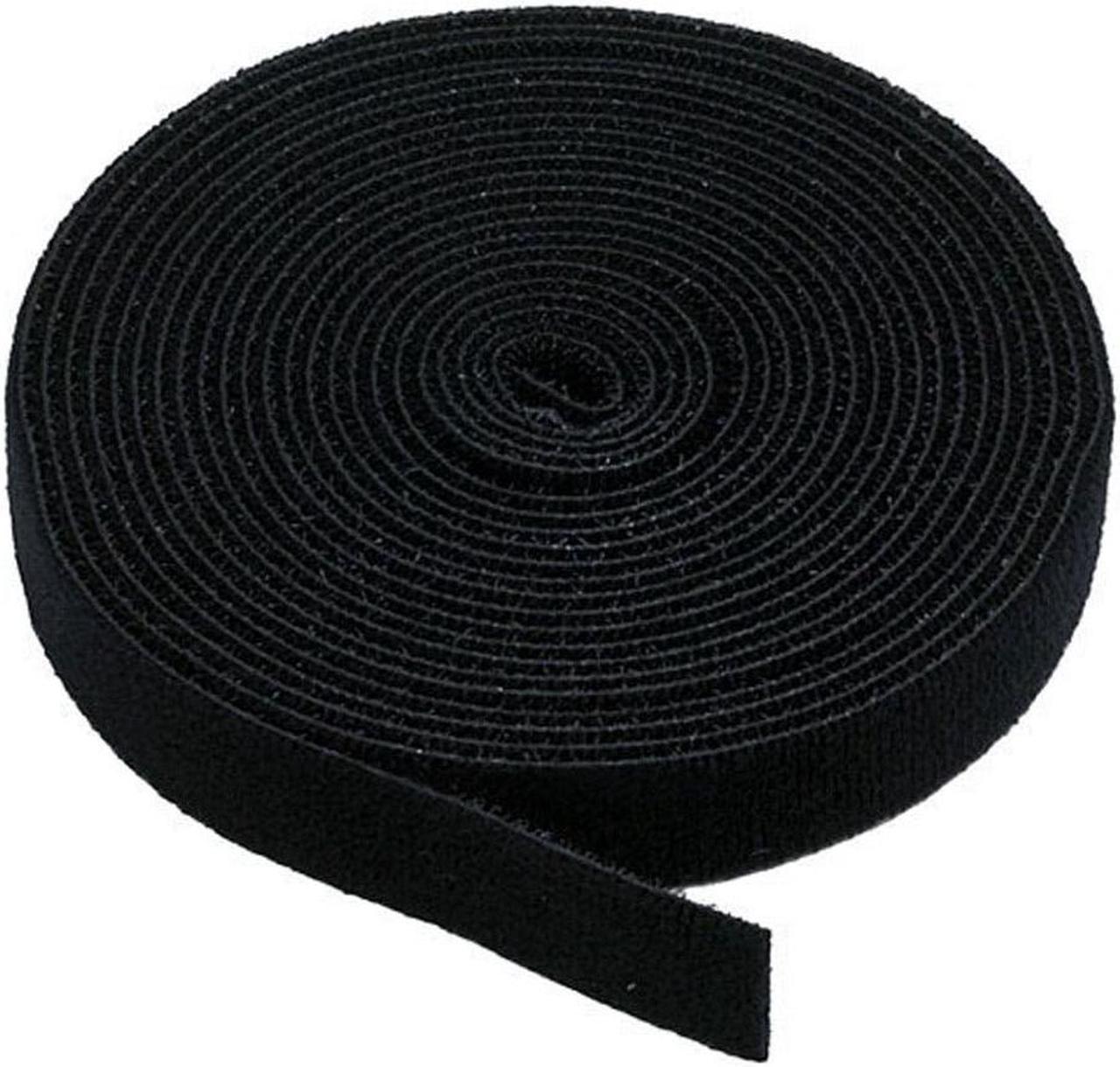 Monoprice Hook & Loop Fastening Tape, 3/4-inch Wide, 5 yards/Roll - Black