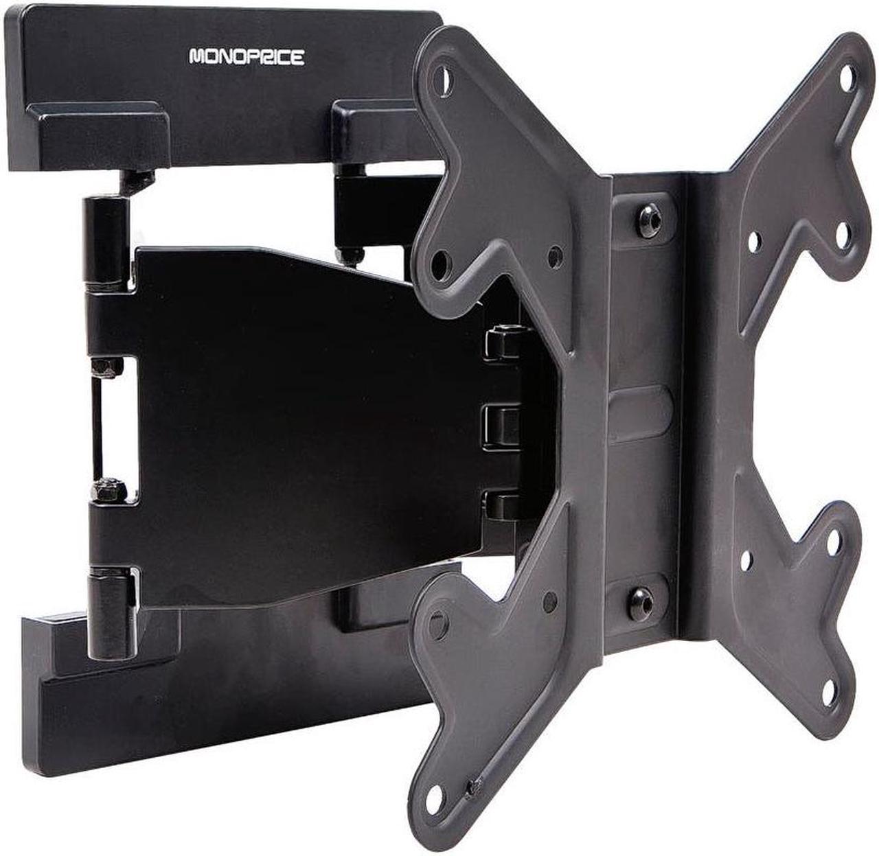 Monoprice Ultra-Slim Full-Motion Articulating TV Wall Mount Bracket For TVs 23in to 42in | Max Weight 66lbs, VESA Pattern