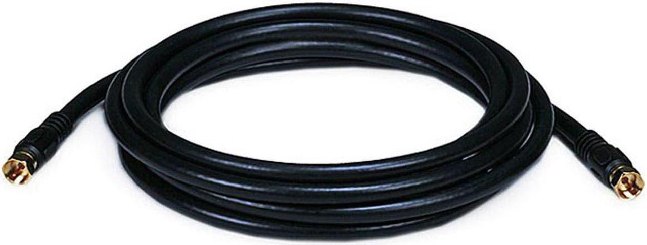 Monoprice 10 ft. RG-6 Coaxial Cable, Black; For Use With Video Equipment 6313