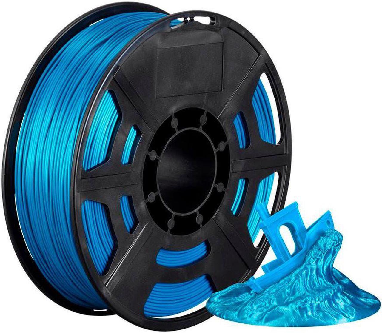 Main image of Monoprice Hi-Gloss 3D Printer Filament PLA 1.75mm - 1kg/spool - Blue Green, Works With All PLA Compatible 3D Printers