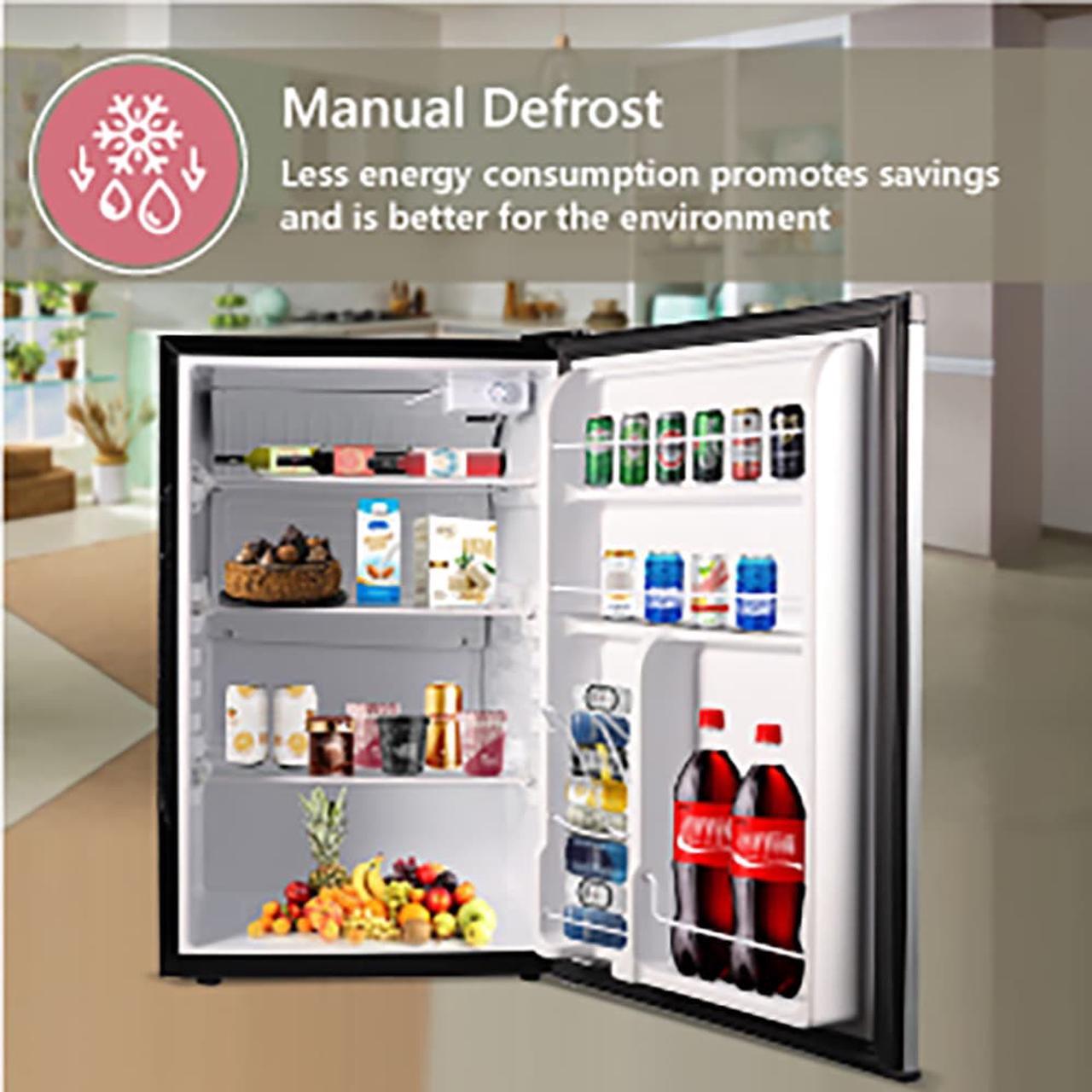 Alt view image 4 of 7 - Conserv 4.5 cu. Ft.  Frost-free Compact Refrigerator-Stainless, Reversible Door