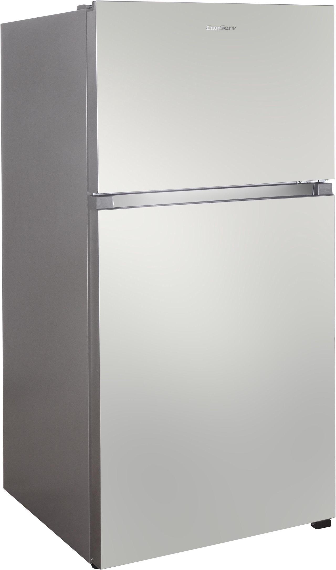 Alt view image 2 of 5 - Conserv 18cu.ft. Top Freezer Refrigerator Stainless Icemaker Frost free No Fingerprint, Energy Star