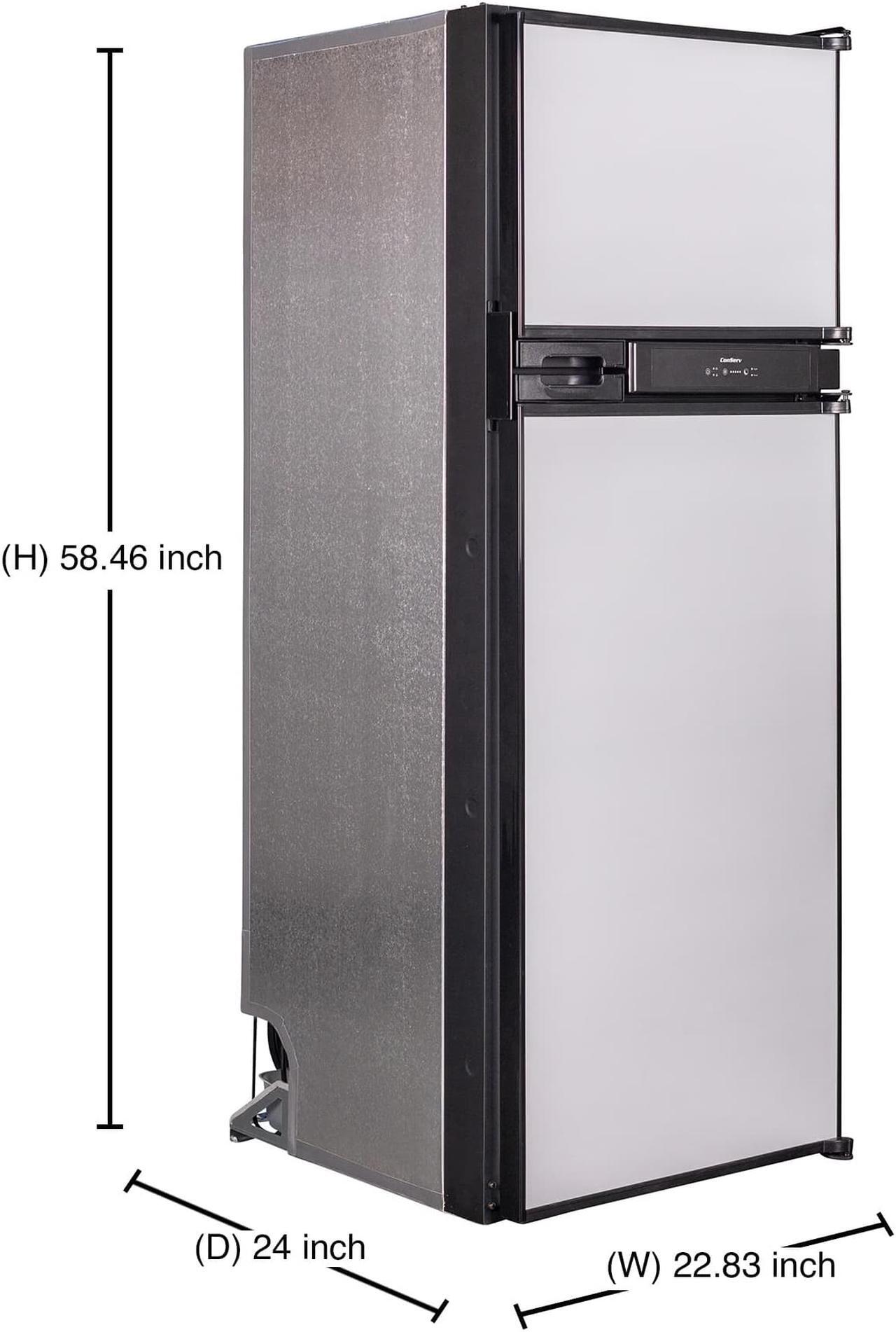 Alt view image 2 of 7 - Conserv RV Frost-free Refrigerator 10 cf/12V/Stainless
