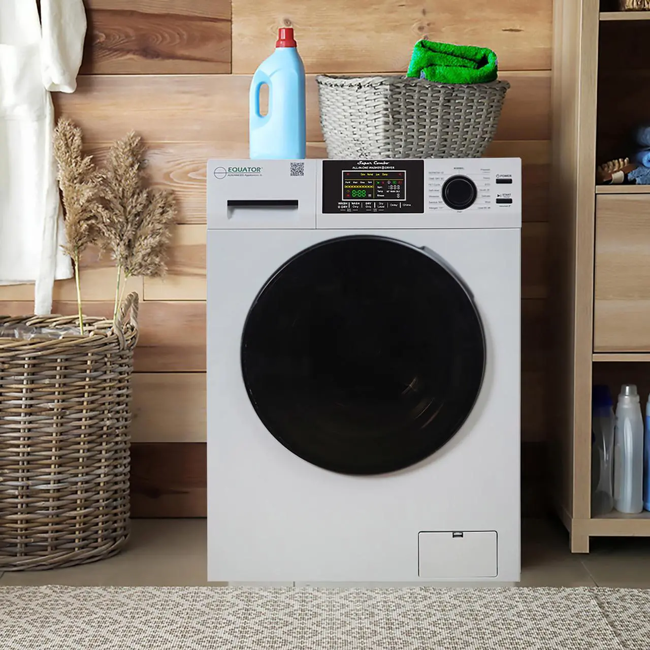 Alt view image 7 of 7 - Equator All-in-one Washer Dryer Ventless FULLY BUILTIN 0-CLEARANCE 1.62cf/15lbs 110V 1400RPM in White