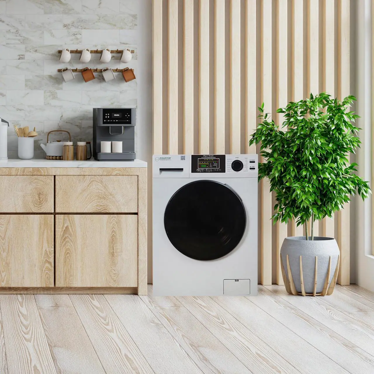 Alt view image 6 of 7 - Equator All-in-one Washer Dryer Ventless FULLY BUILTIN 0-CLEARANCE 1.62cf/15lbs 110V 1400RPM in White