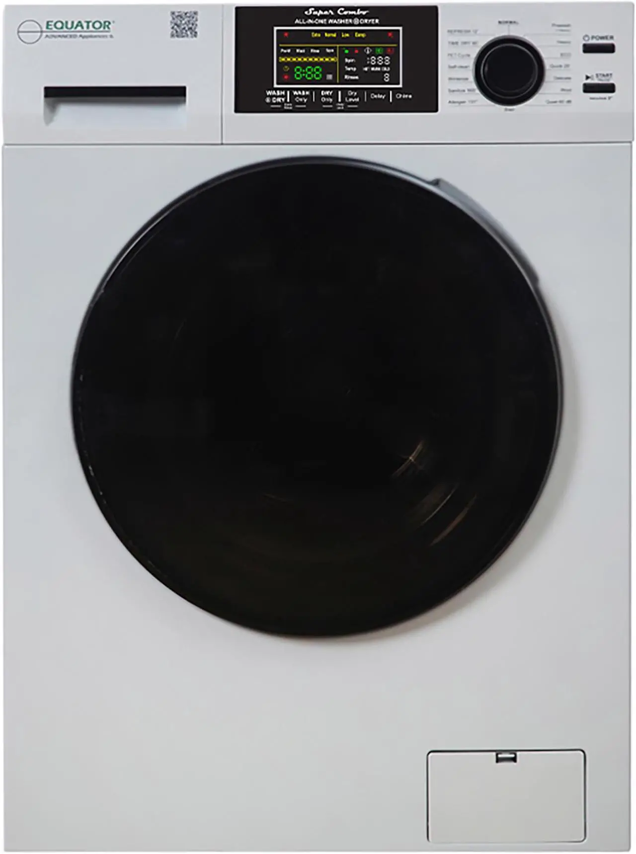 Main image of Equator All-in-one Washer Dryer Ventless FULLY BUILTIN 0-CLEARANCE 1.62cf/15lbs 110V 1400RPM in White