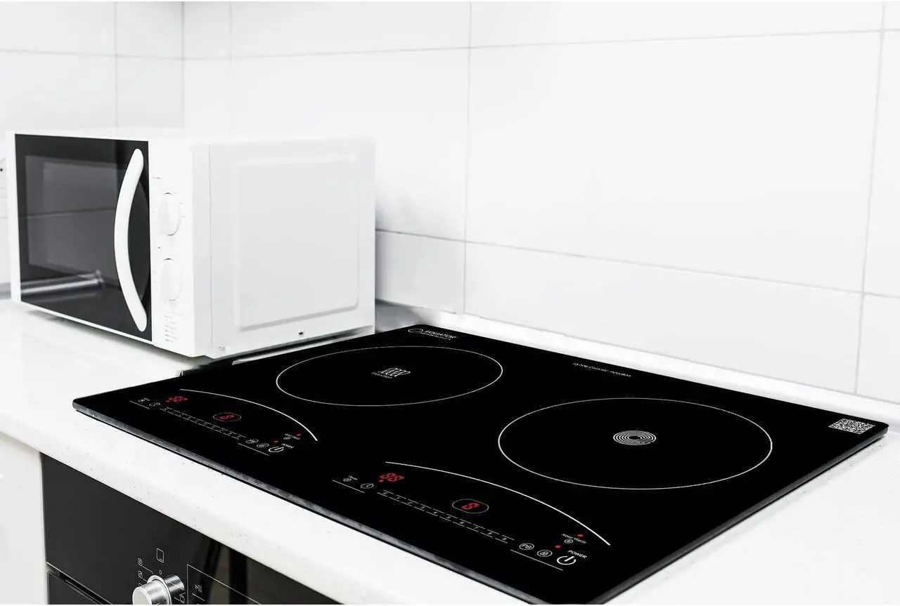 Alt view image 7 of 7 - Equator 20" Electric Any Cookware Compatible Induction+Ceramic 2 Burner Cooktop with 9 Power 110V