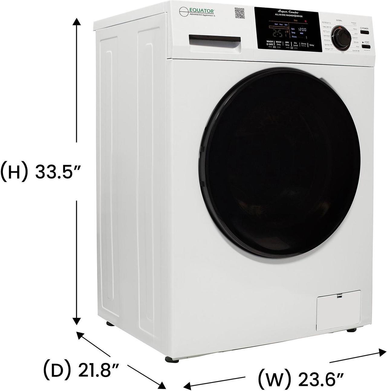 Alt view image 3 of 5 - Equator All-in-One Washer Dryer VENTED-DRY 30% FASTER than Condense 15lb 110V