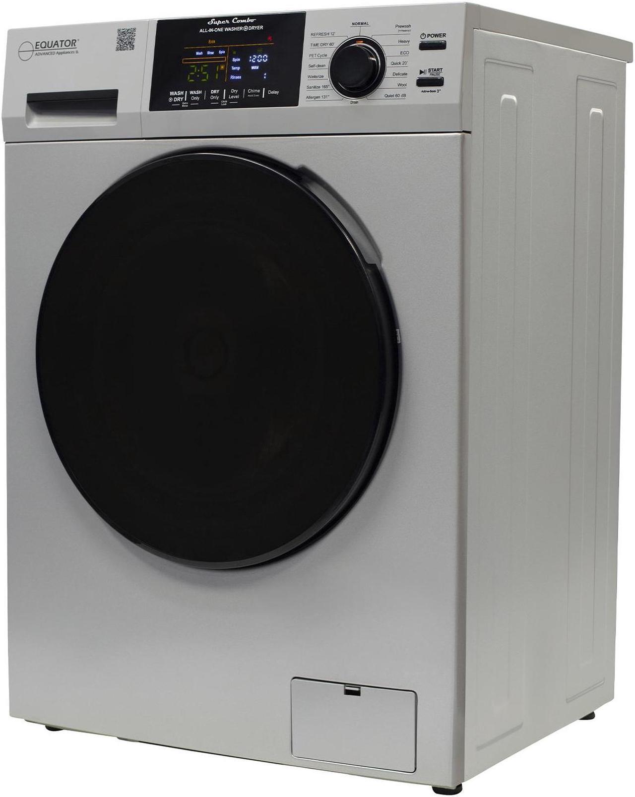 Alt view image 2 of 6 - Equator All-in-One Washer Dryer VENTED-DRY 30% FASTER than Condense 15lb 110V