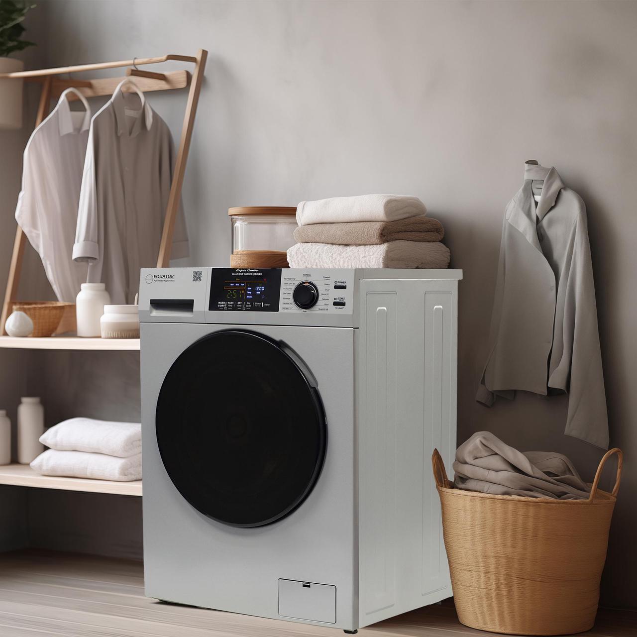 Alt view image 6 of 6 - Equator All-in-One Washer Dryer VENTED-DRY 30% FASTER than Condense 15lb 110V