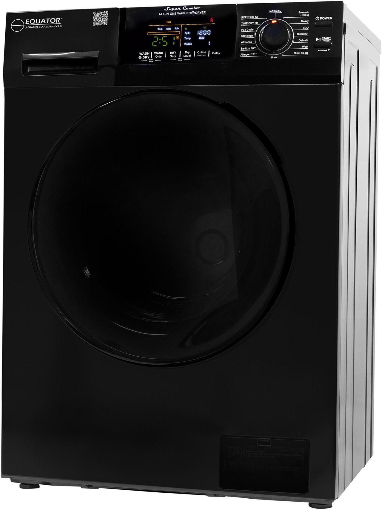 Alt view image 3 of 5 - Equator All-in-One Washer Dryer VENTED-DRY 30% FASTER than Condense 15lb 110V