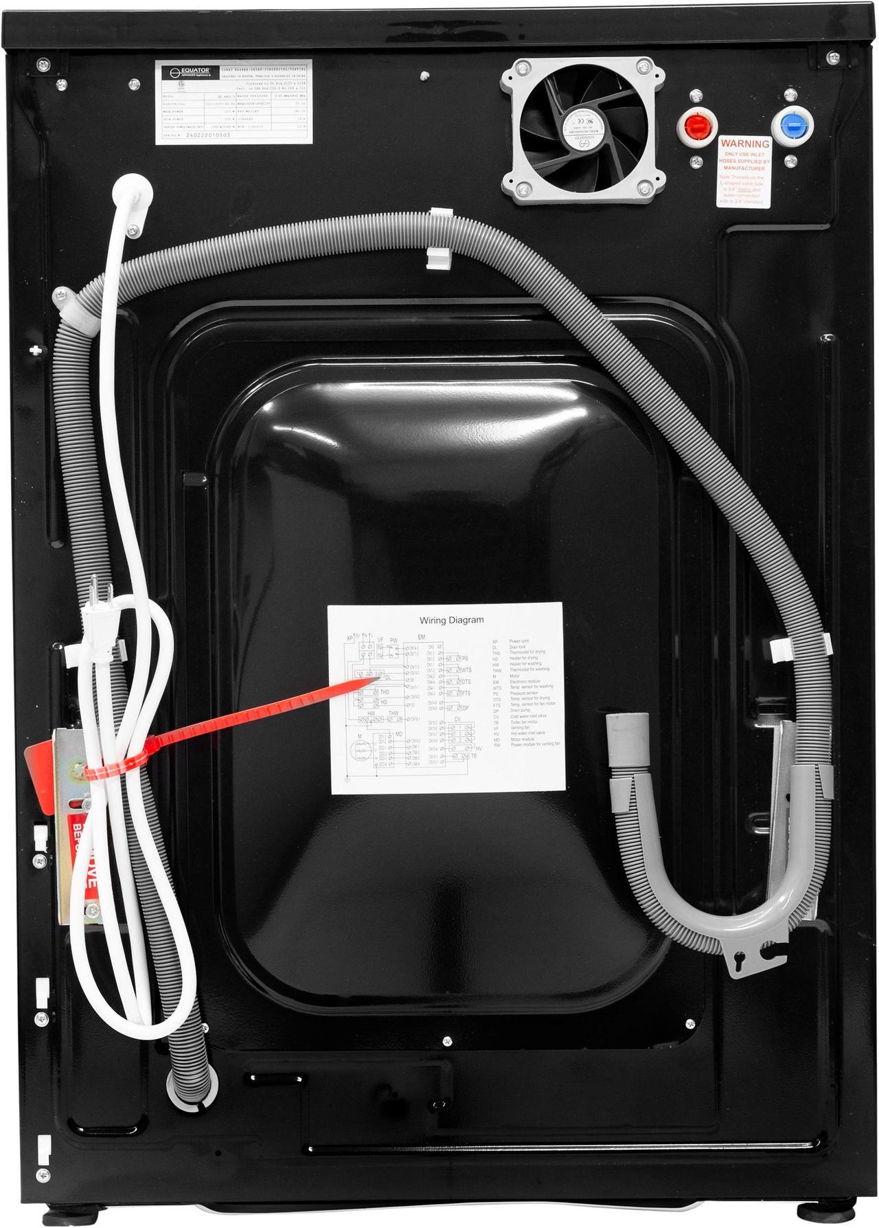 Alt view image 4 of 5 - Equator All-in-One Washer Dryer VENTED-DRY 30% FASTER than Condense 15lb 110V