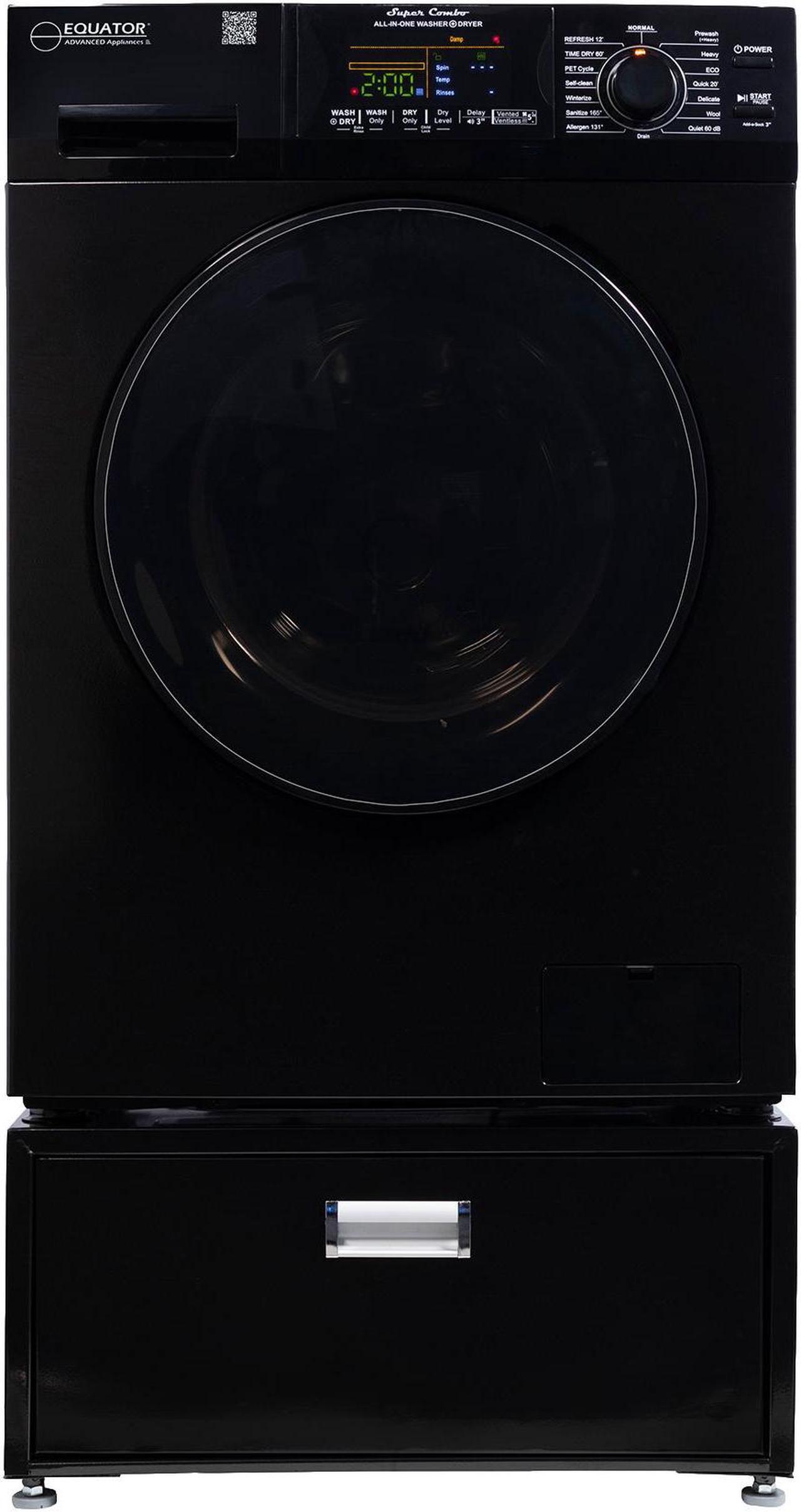 Main image of Equator 1.6cf 110V Vented/Ventless Sani Combo Washer Dryer Pet Cycle + Pedestal