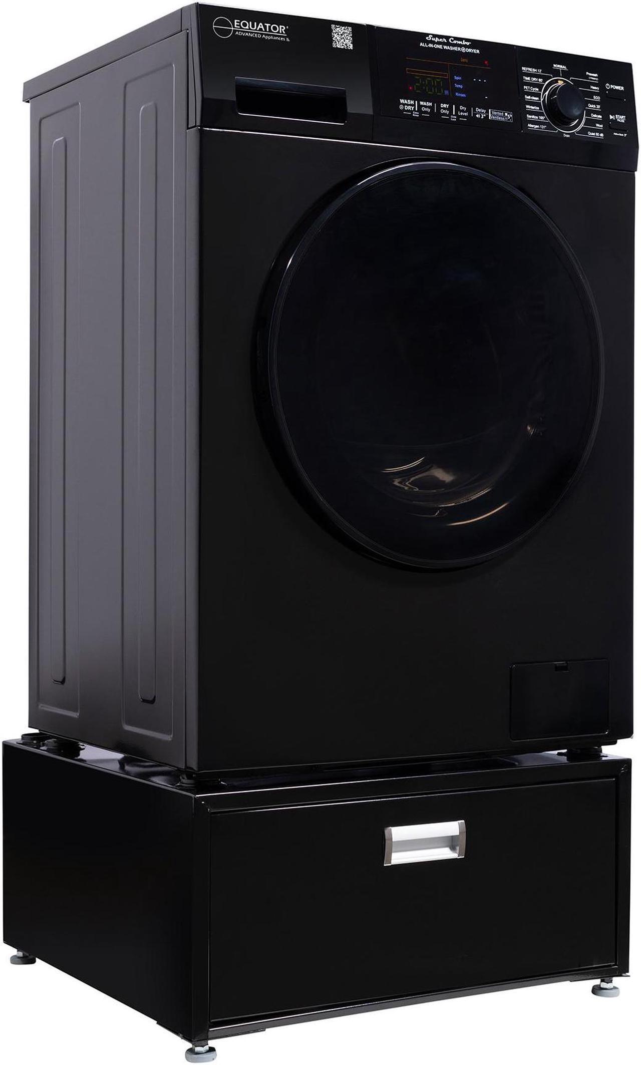 Alt view image 2 of 6 - Equator 1.6cf 110V Vented/Ventless Sani Combo Washer Dryer Pet Cycle + Pedestal