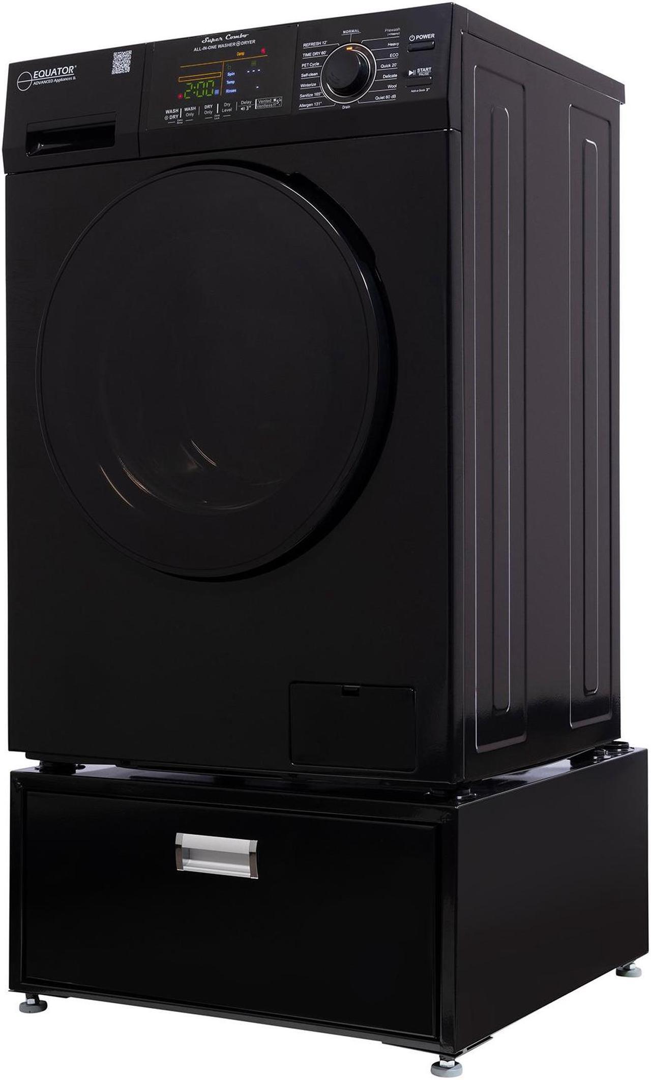 Alt view image 3 of 6 - Equator 1.6cf 110V Vented/Ventless Sani Combo Washer Dryer Pet Cycle + Pedestal