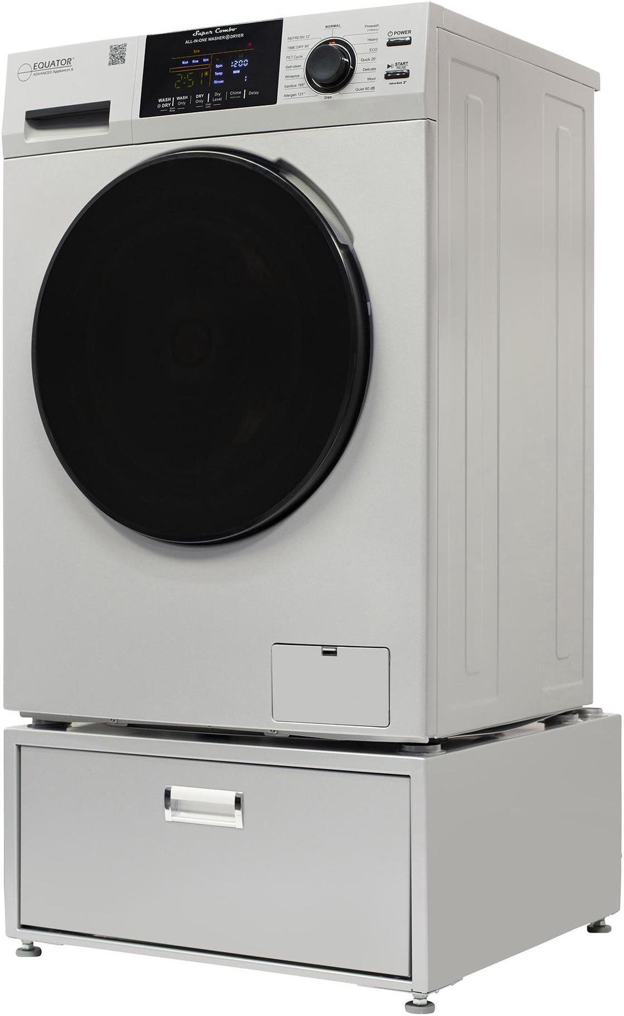 Alt view image 3 of 7 - Equator 1.6cf 110V Vented Sani Combo Washer Dryer Pet Cycle + Pedestal ADA