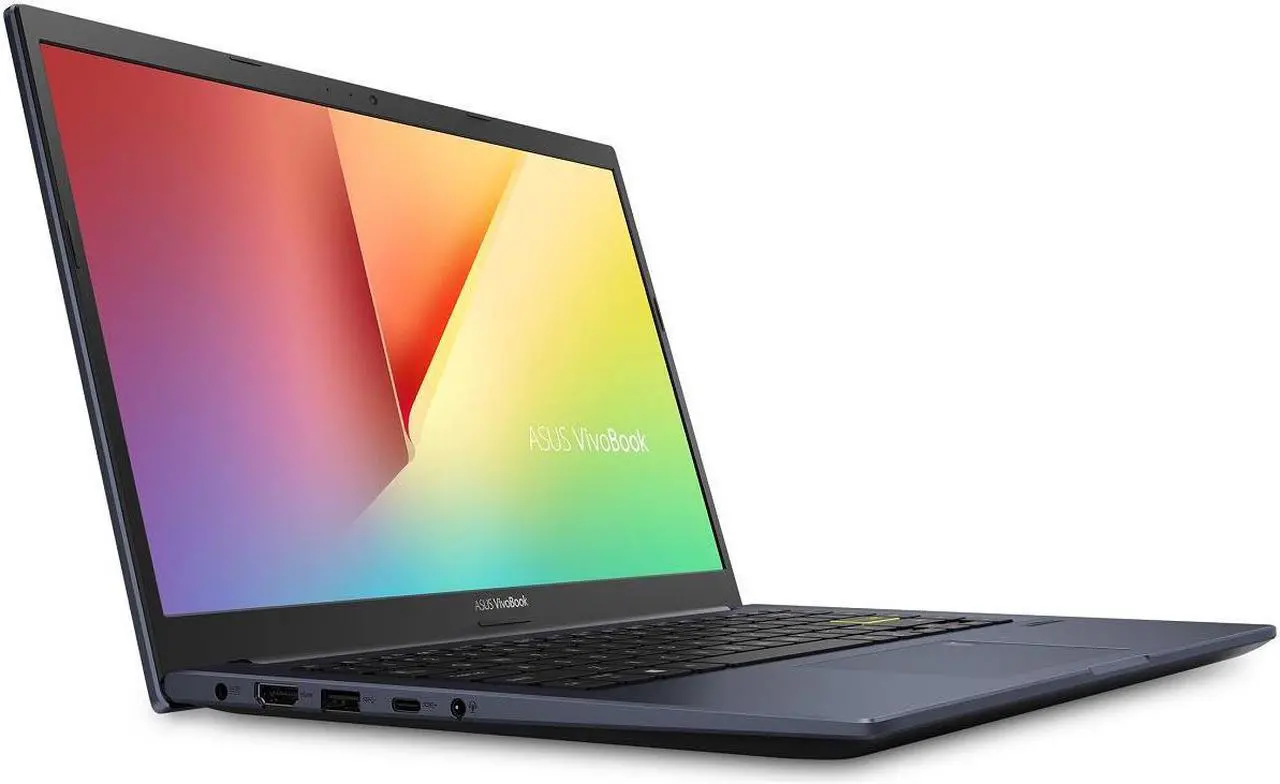 Alt view image 3 of 6 - ASUS VivoBook M413 Thin and Light 14” FHD (1920x1080) Laptop (AMD Ryzen 5 3500U Processor, 8GB DDR4 RAM, 256GB PCIe SSD, Backlit Keyboard, Fingerprint Reader, Windows 10 Home, Bespoke Black)
