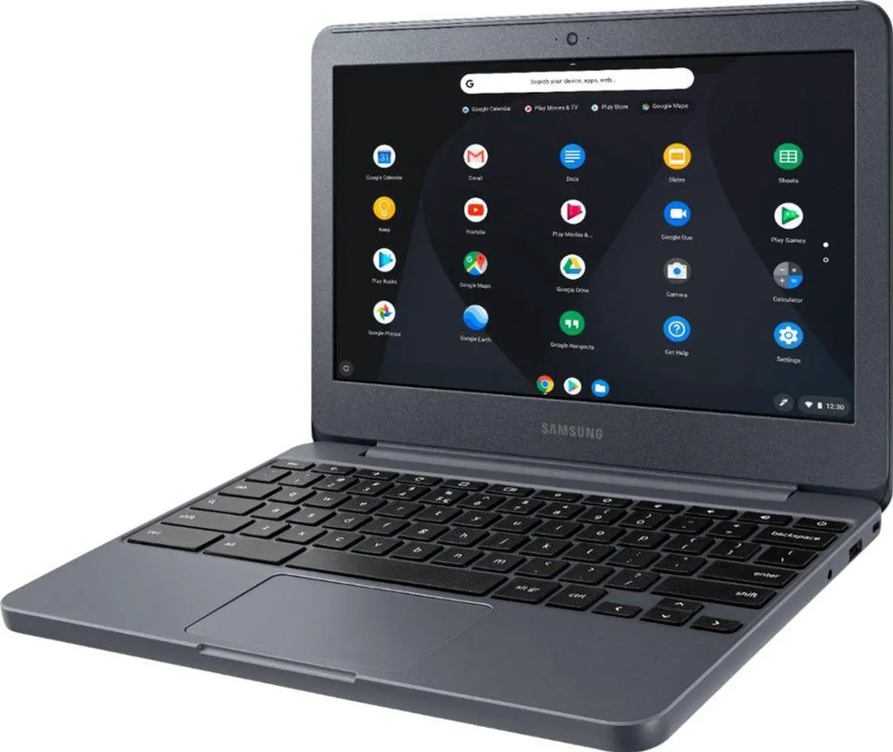 Alt view image 3 of 13 - Samsung - 11.6" Chromebook - Intel Atom x5 - 2GB Memory - 16GB eMMC Flash Memory - Night Charcoal