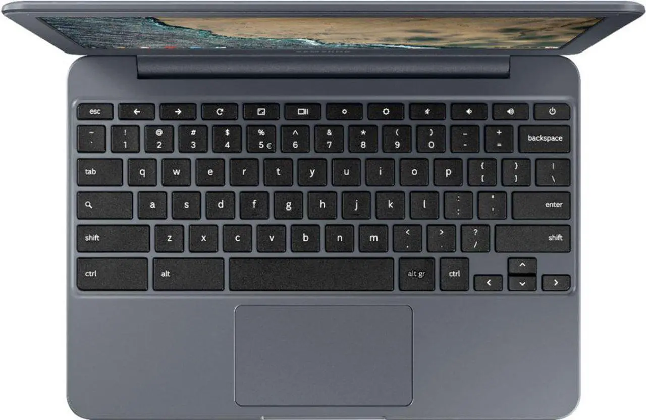 Alt view image 4 of 13 - Samsung - 11.6" Chromebook - Intel Atom x5 - 2GB Memory - 16GB eMMC Flash Memory - Night Charcoal