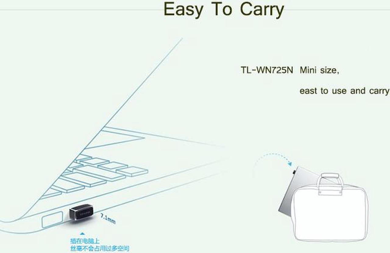 Alt view image 5 of 6 - WI FI WIFI wirless LAN Network Card TP-LINK TL-WN725N wifi Adapter for Computer Networking usb wi-fi antenna TP-LINK 150M