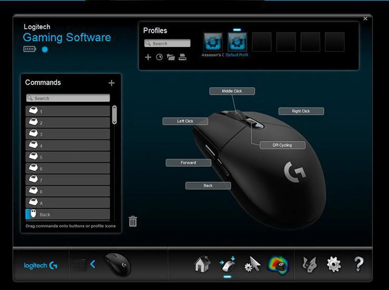 Alt view image 5 of 5 - Logitech G304/G305 LIGHTSPEED Wireless Gaming Mouse, White