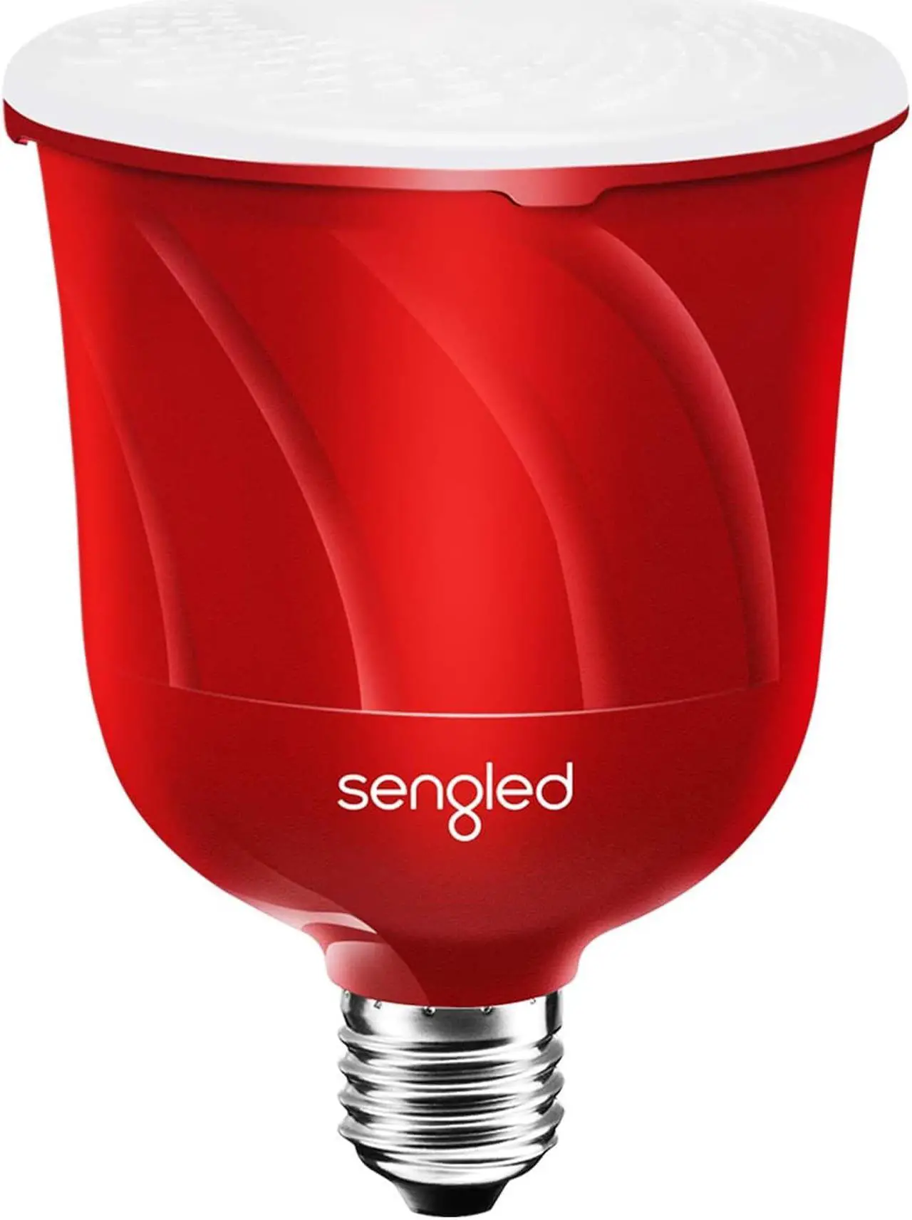 Alt view image 7 of 10 - Sengled Pulse Dimmable LED Light with Wireless Bluetooth Satellite Speaker, Red
