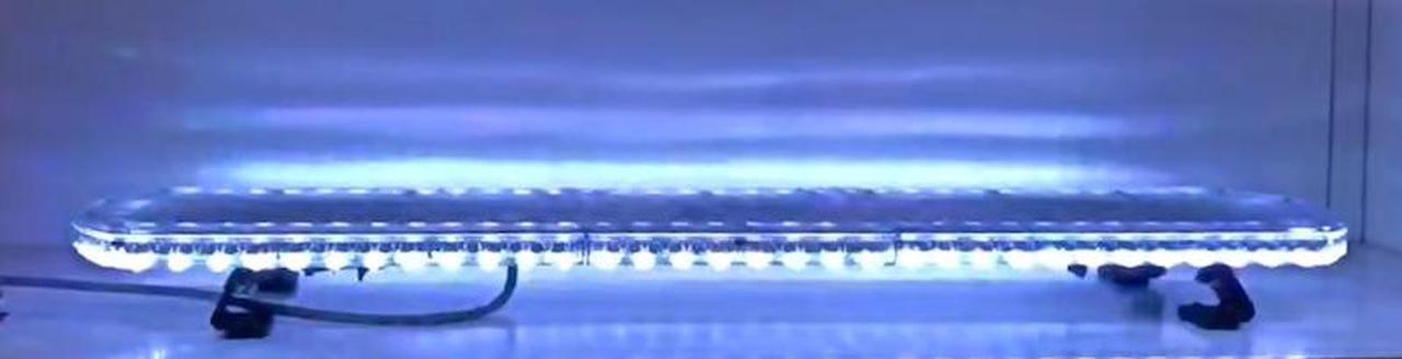 Alt view image 4 of 7 - 47" Super Thin Emergency Strobe Warning LED Light Bar w/ Double Rows LEDs - Top Row 114 LEDs and Bottom 76 LEDs