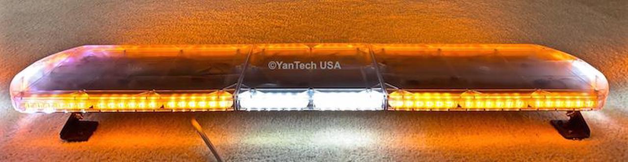 Alt view image 5 of 7 - 47" Super Thin Emergency Strobe Warning LED Light Bar w/ Double Rows LEDs - Top Row 114 LEDs and Bottom 76 LEDs
