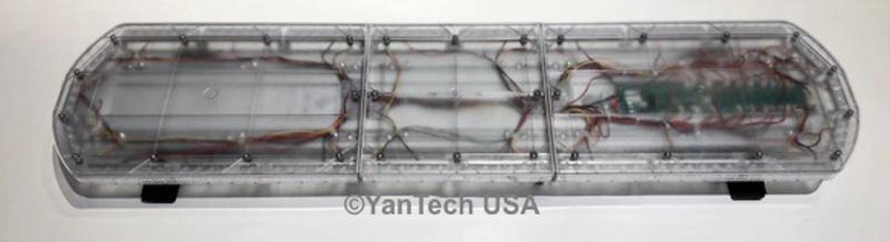 Alt view image 2 of 7 - 47" Super Thin Emergency Strobe Warning LED Light Bar w/ Double Rows LEDs - Top Row 114 LEDs and Bottom 76 LEDs